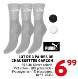Trafic Lot de 3 paires de chaussettes garcon offre