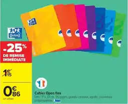 Cora x Carrefour Cahier Open flex offre