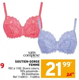 Trafic Soutien-gorge femme offre