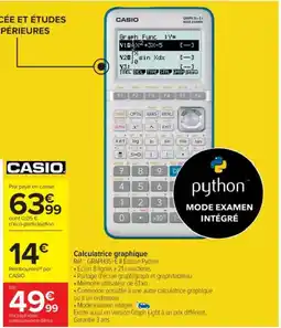 Cora x Carrefour CASIO Calculatrice graphique offre