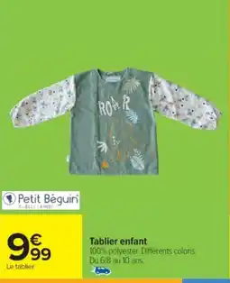 Cora x Carrefour Tablier enfant offre