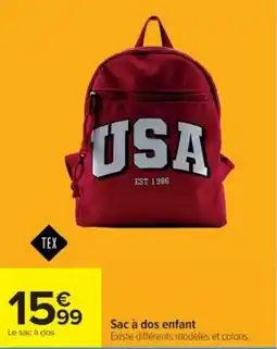 Cora x Carrefour Sac à dos enfant offre
