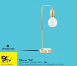 Cora x Carrefour Lampe "Keli" offre