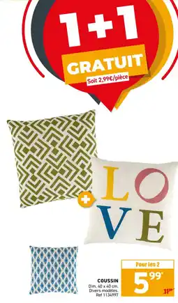 Trafic Coussin offre