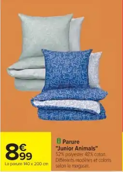 Cora x Carrefour Parure "Junior Animals" offre