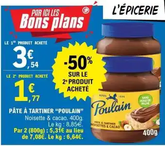 E.Leclerc Pâte à Tartiner Poulain offre