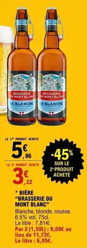 E.Leclerc BIERE BRASSERIE DU MONT BLANC offre