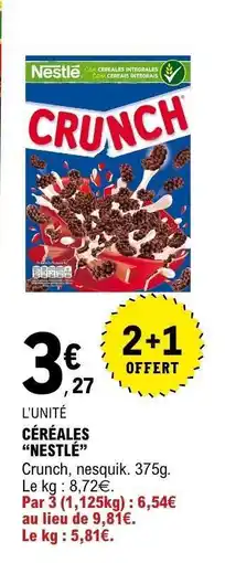 E.Leclerc CÉRÉALES “NESTLÉ” offre