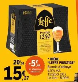 E.Leclerc Bière Leffe Prestige offre