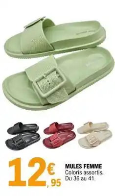 E.Leclerc Mules Femme offre