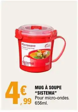 E.Leclerc Mug à soupe 'Sistema' offre