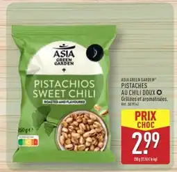 ALDI ASIA GREEN GARDEN PISTACHES AU CHILI DOUX offre