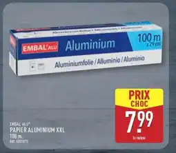 ALDI EMBAL'ALU PAPIER ALUMINIUM XXL offre