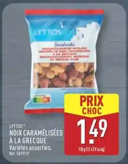 ALDI LYTTOS NOIX CARAMÉLISÉES À LA GRECQUE offre