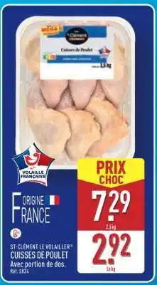ALDI ST-CLÉMENT LE VOLAILLER CUISSES DE POULET offre