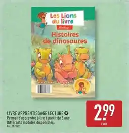 ALDI LIVRE APPRENTISSAGE LECTURE offre
