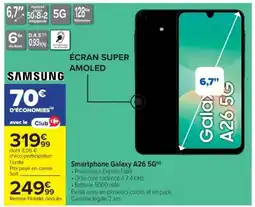 Cora x Carrefour SAMSUNG Smartphone Galaxy A26 5G offre