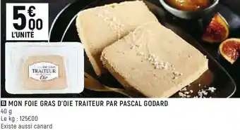 Traiteur par pascal godard mon foie gras d’oie