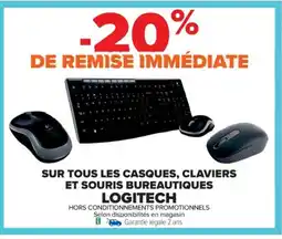Cora x Carrefour LOGITECH Sur tous les casques, claviers et souris bureautiques offre