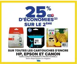 Cora x Carrefour Sur toutes les cartouches d'encre hp. epson et canon offre