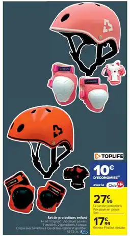 Cora x Carrefour TOPLIFE Set de protections enfant offre