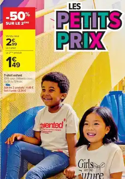 Cora x Carrefour T-shirt enfant offre
