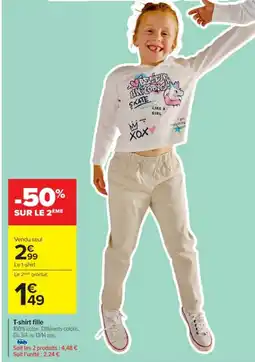 Cora x Carrefour T-shirt fille offre