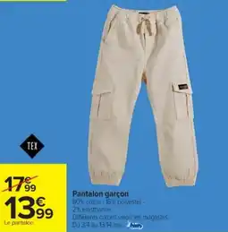 Cora x Carrefour Pantalon garçon offre