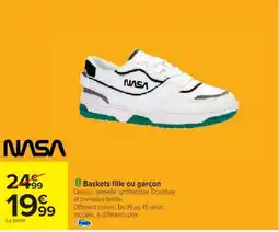 Cora x Carrefour NASA Baskets fille ou garçon offre