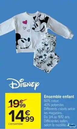 Cora x Carrefour Ensemble enfant offre