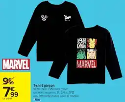 Cora x Carrefour MARVEL T-shirt garçon offre