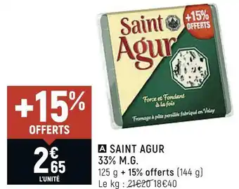 Saint agur saint agur 33% m.g