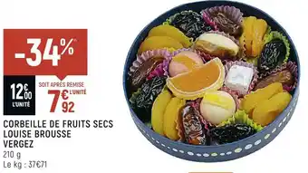 Brousse vergez corbeille de fruits secs louise
