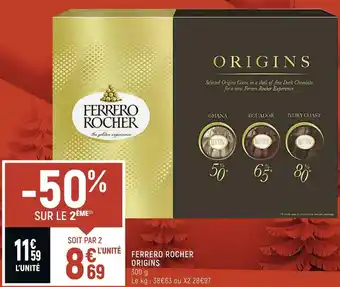 Petit Casino Ferrero ferrero rocher origins offre