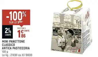 Mini panettone classico antica pasticceria