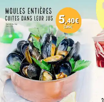 Gel 2000 Moules entières cuites dans leur jus offre