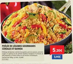 Gel 2000 Poêlée de légumes gourmands céréales et quinoa offre
