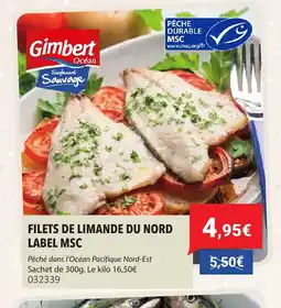 Gel 2000 GIMBERT Filets de limande du nord label msc offre