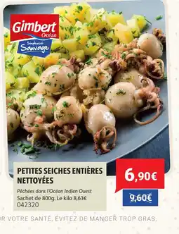 Gel 2000 GIMBERT Petites seiches entières nettoyées offre