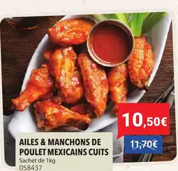 Gel 2000 Ailes & manchons de poulet mexicains cuits offre