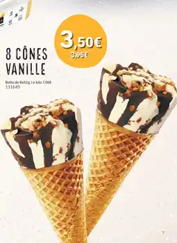 Gel 2000 8 cônes vanille offre