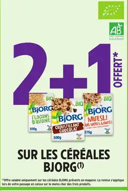 Intermarché BJORG Sur les céréales offre