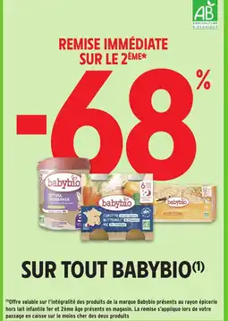 Intermarché BABYBIO Sur toout offre