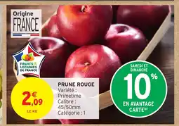 Intermarché Prune rouge offre