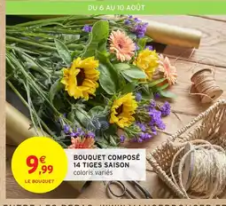 Intermarché Bouquet composé 14 tiges saison offre