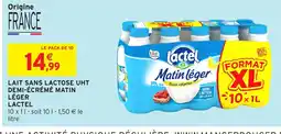 Intermarché LACTEL Lait sans lactose uht demi-écrémé matin offre