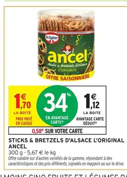 Intermarché ANCEL Sticks & bretzels d'alsace l'original offre