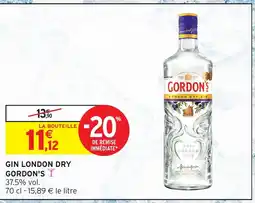 Intermarché GORDON'S Gin london dry offre