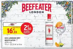 Intermarché BEEFEATER Gin london dry offre