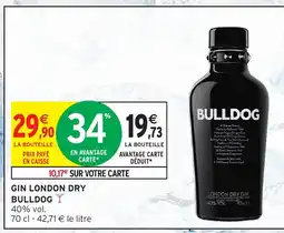 Intermarché BULLDOG Gin london dry offre